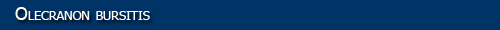 olecranon bursitis